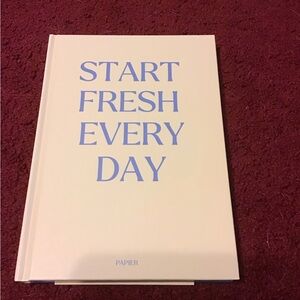 PAPIER NWT START FRESH EVERY DAY JOURNAL PLANNER ETC LIFE GREAT BOOK